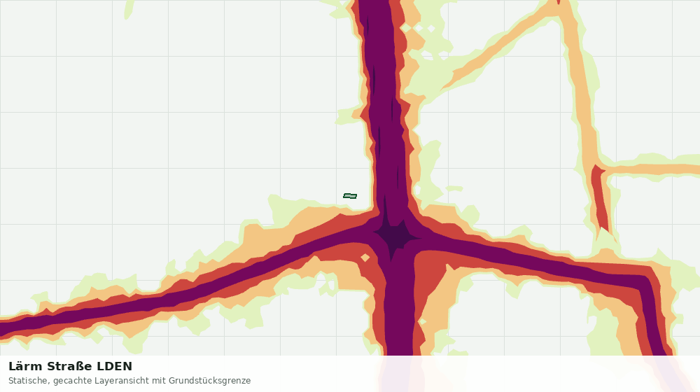Statische Kartenansicht: Lärm Straße LDEN