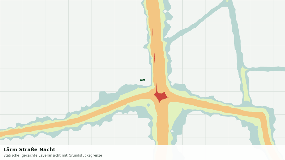 Statische Kartenansicht: Lärm Straße Nacht