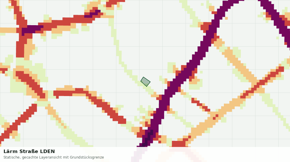 Statische Kartenansicht: Lärm Straße LDEN