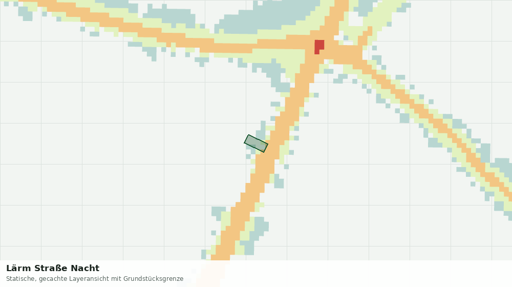Statische Kartenansicht: Lärm Straße Nacht