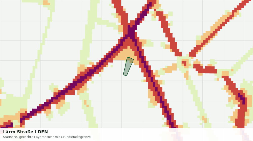 Statische Kartenansicht: Lärm Straße LDEN