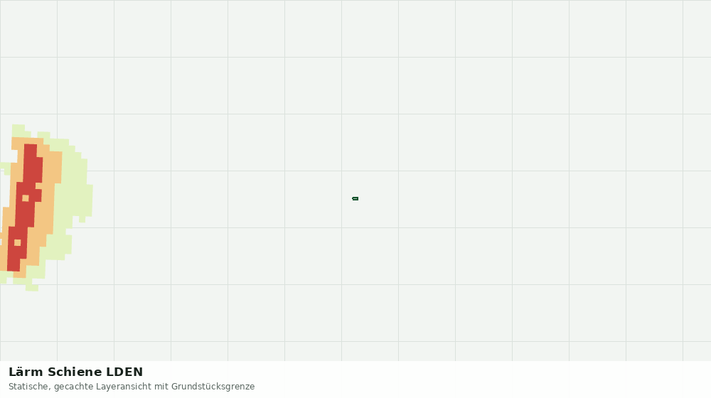 Statische Kartenansicht: Lärm Schiene LDEN