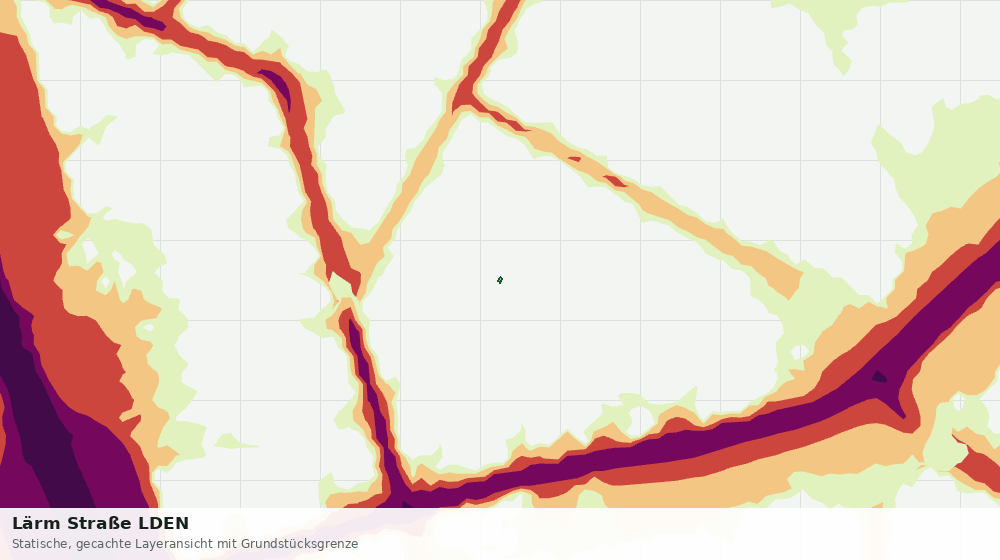 Statische Kartenansicht: Lärm Straße LDEN