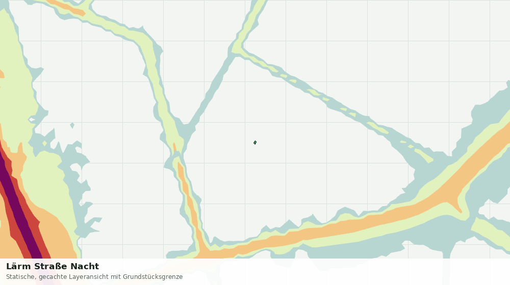 Statische Kartenansicht: Lärm Straße Nacht
