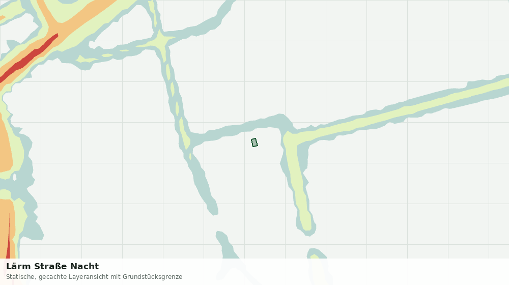 Statische Kartenansicht: Lärm Straße Nacht