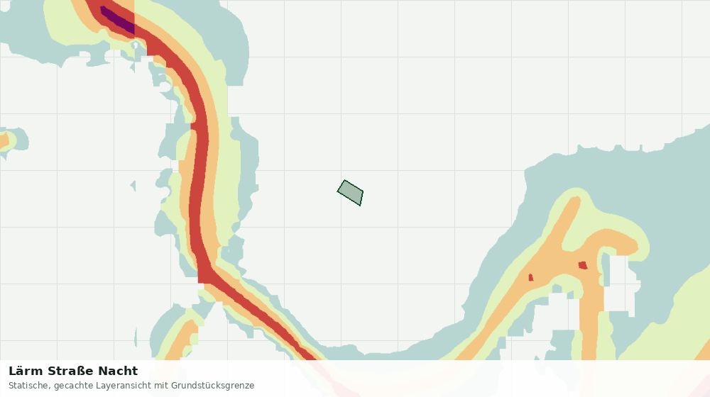 Statische Kartenansicht: Lärm Straße Nacht