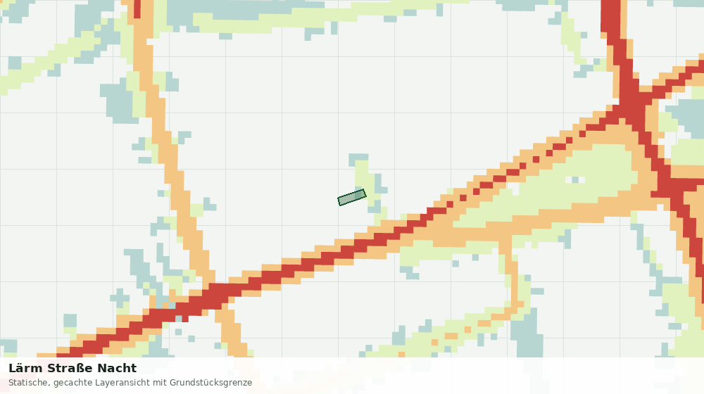 Statische Kartenansicht: Lärm Straße Nacht