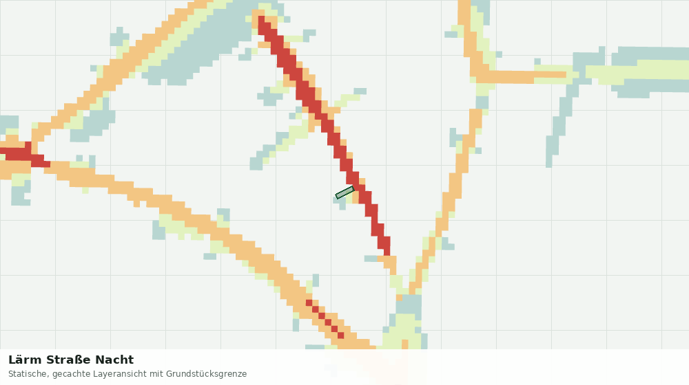 Statische Kartenansicht: Lärm Straße Nacht
