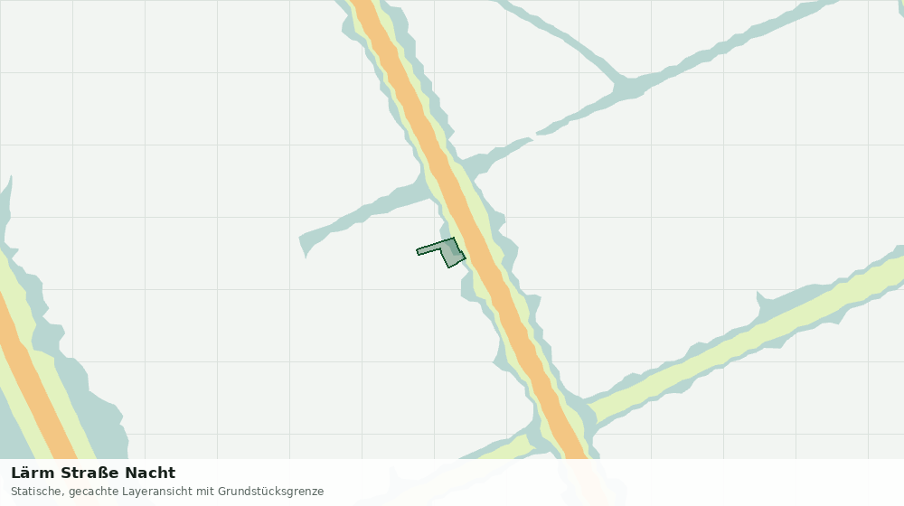 Statische Kartenansicht: Lärm Straße Nacht