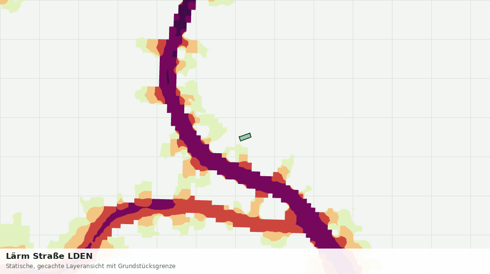 Statische Kartenansicht: Lärm Straße LDEN
