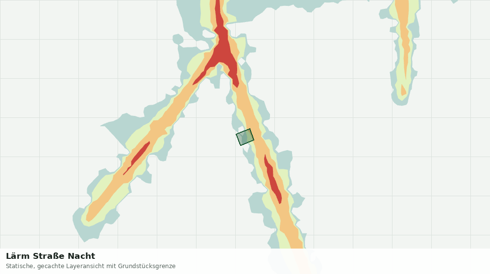 Statische Kartenansicht: Lärm Straße Nacht