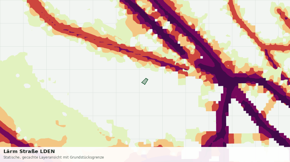 Statische Kartenansicht: Lärm Straße LDEN