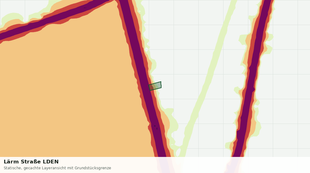 Statische Kartenansicht: Lärm Straße LDEN