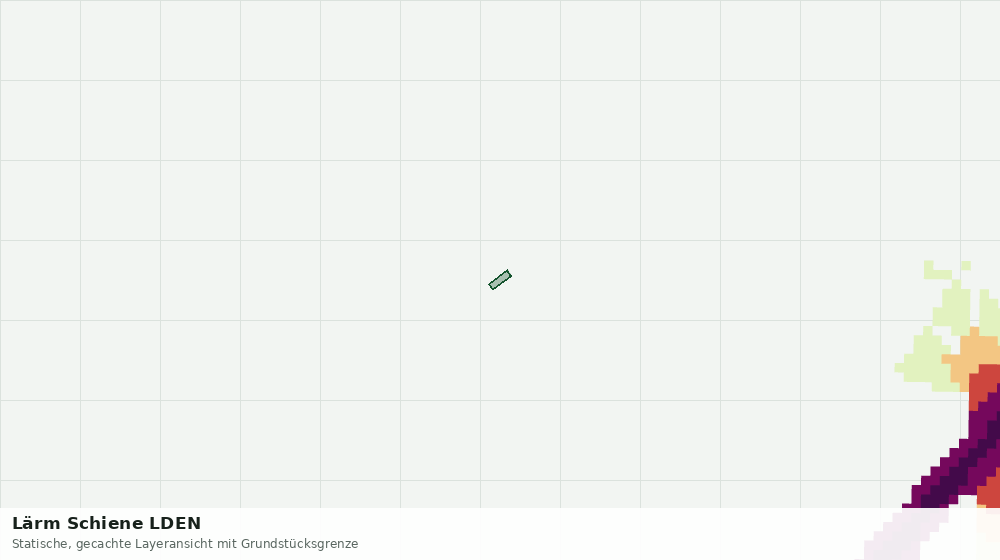 Statische Kartenansicht: Lärm Schiene LDEN
