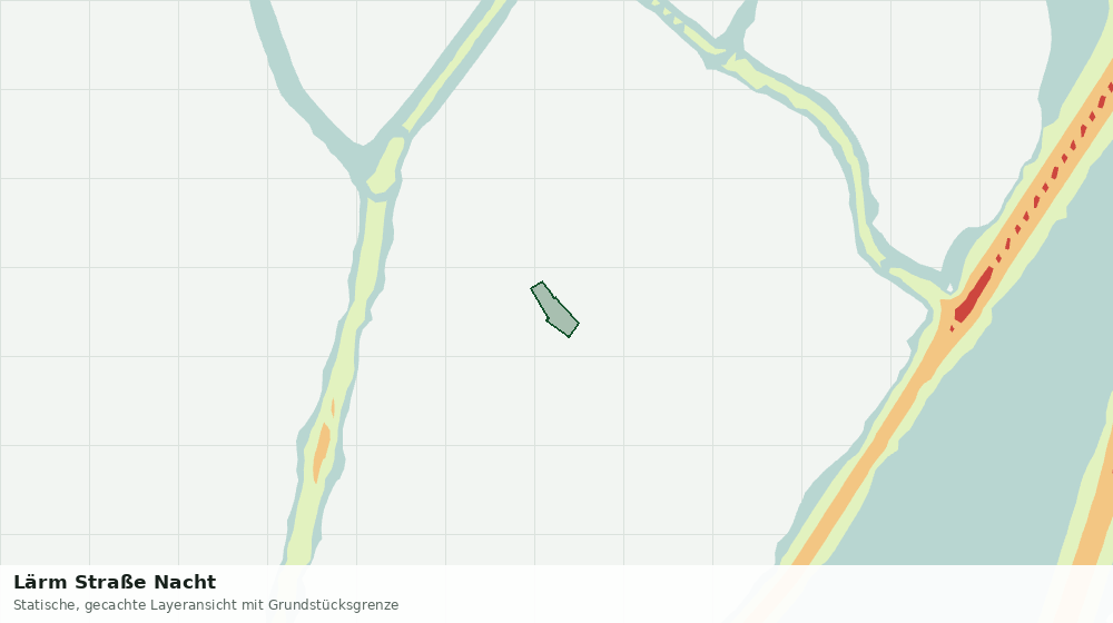 Statische Kartenansicht: Lärm Straße Nacht