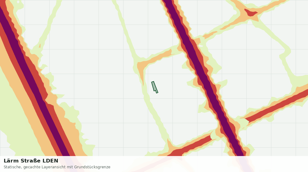 Statische Kartenansicht: Lärm Straße LDEN