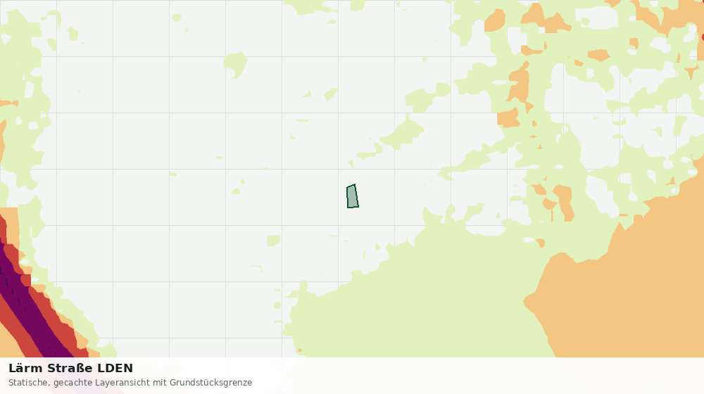 Statische Kartenansicht: Lärm Straße LDEN