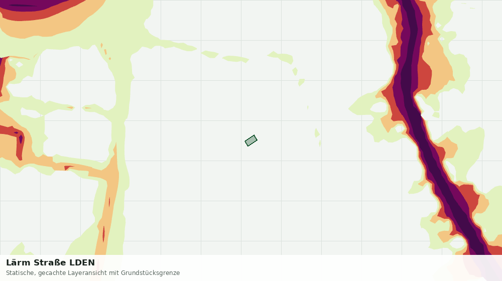 Statische Kartenansicht: Lärm Straße LDEN