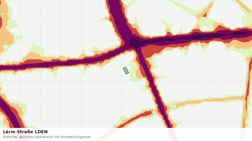 Statische Kartenansicht: Lärm Straße LDEN