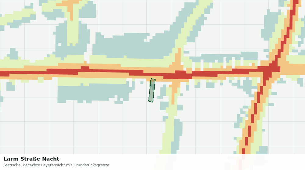 Statische Kartenansicht: Lärm Straße Nacht