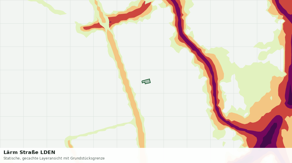 Statische Kartenansicht: Lärm Straße LDEN