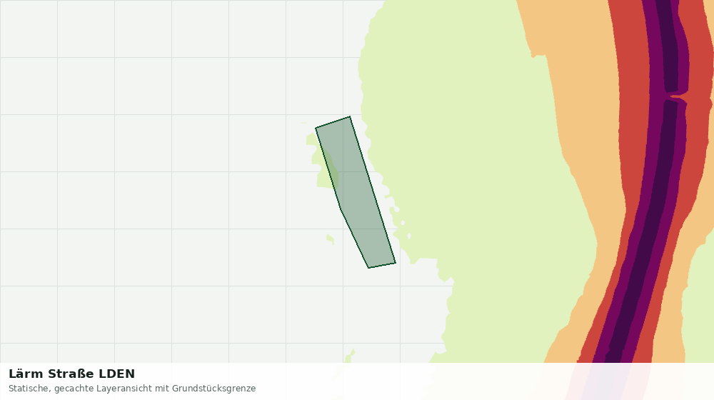 Statische Kartenansicht: Lärm Straße LDEN