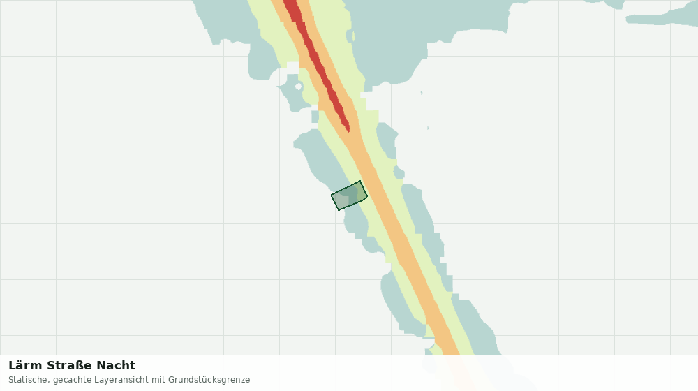 Statische Kartenansicht: Lärm Straße Nacht