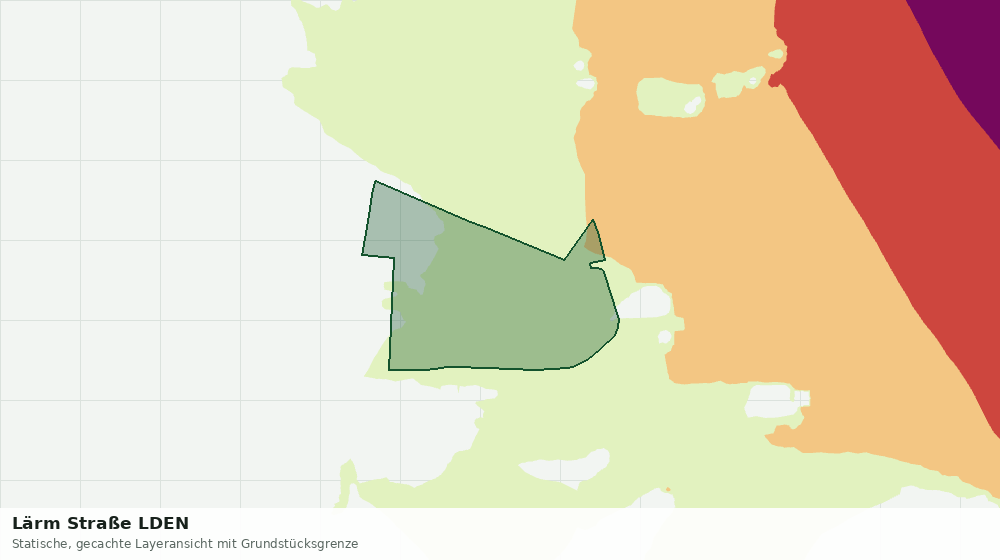 Statische Kartenansicht: Lärm Straße LDEN