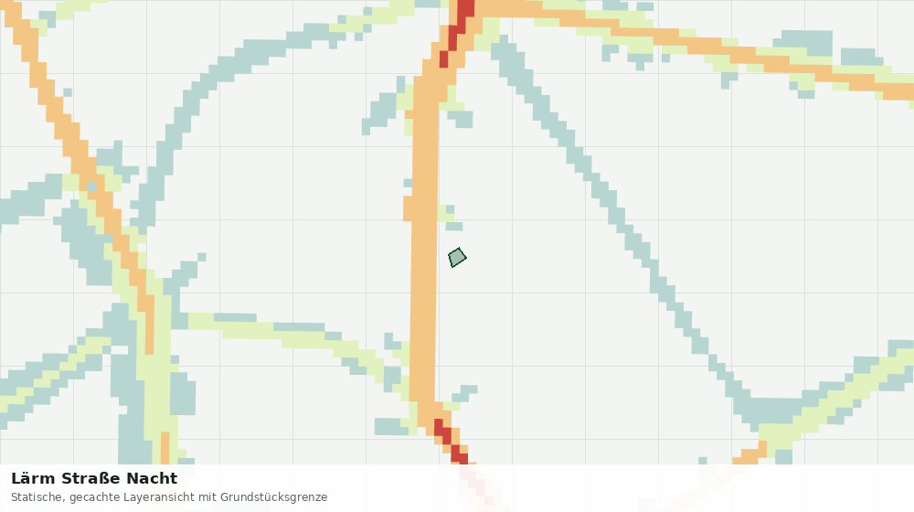 Statische Kartenansicht: Lärm Straße Nacht