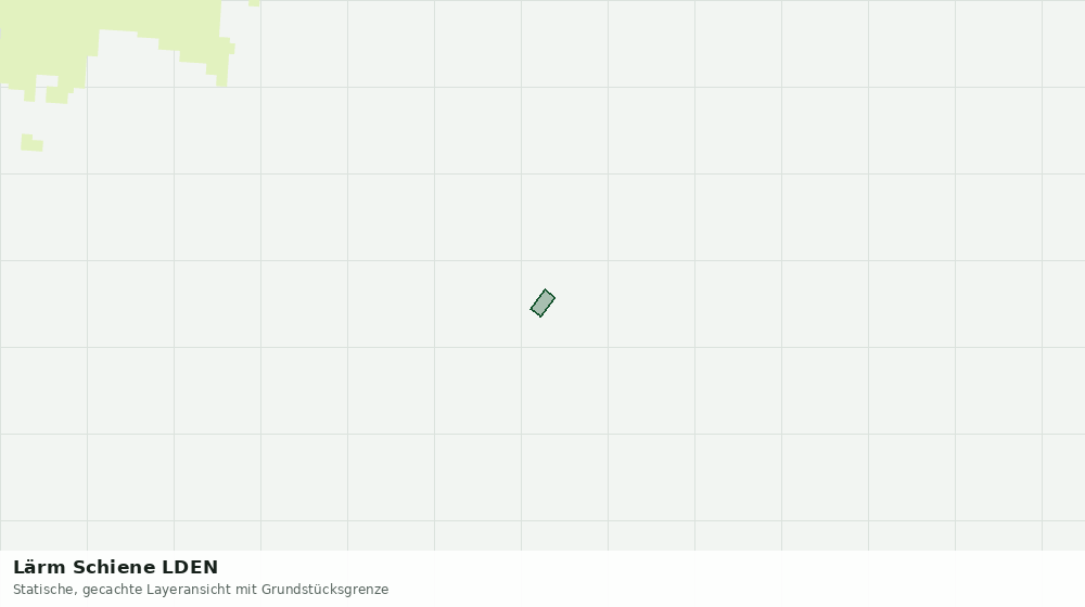 Statische Kartenansicht: Lärm Schiene LDEN