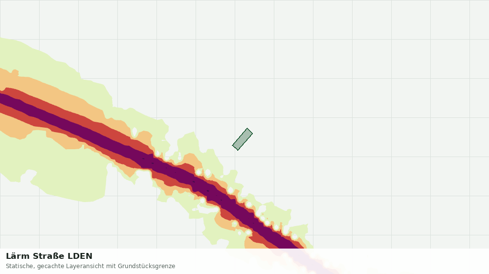 Statische Kartenansicht: Lärm Straße LDEN