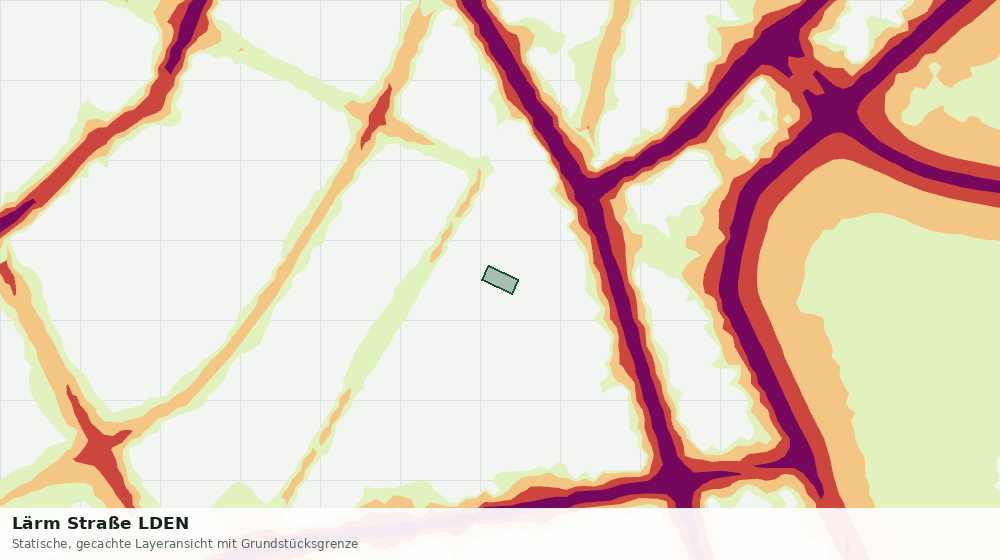 Statische Kartenansicht: Lärm Straße LDEN