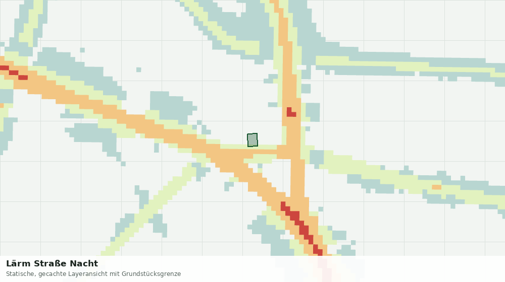 Statische Kartenansicht: Lärm Straße Nacht