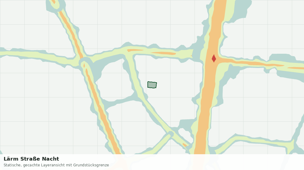 Statische Kartenansicht: Lärm Straße Nacht