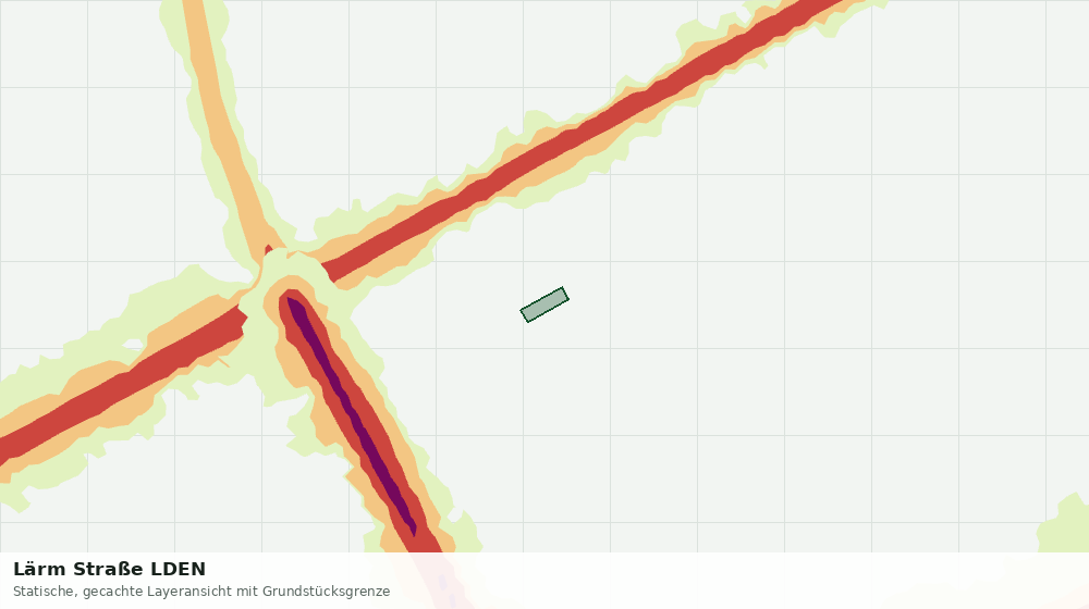 Statische Kartenansicht: Lärm Straße LDEN