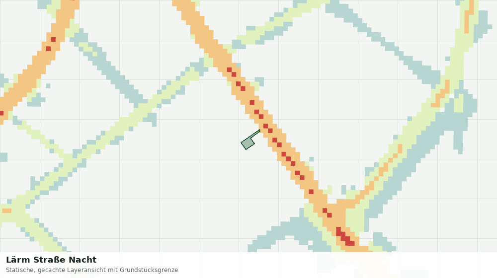 Statische Kartenansicht: Lärm Straße Nacht