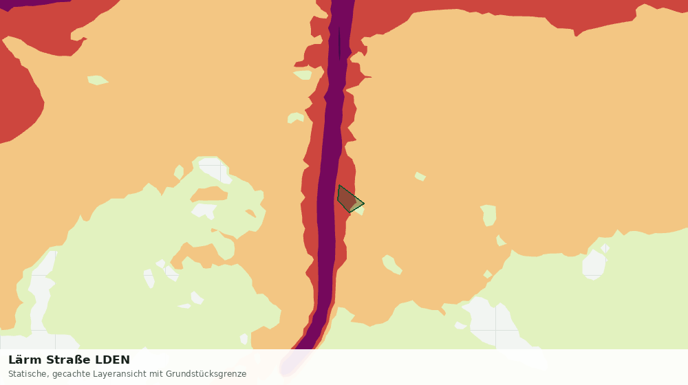 Statische Kartenansicht: Lärm Straße LDEN