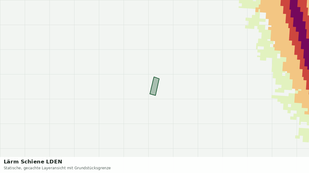 Statische Kartenansicht: Lärm Schiene LDEN