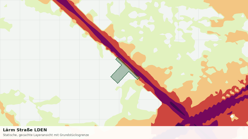 Statische Kartenansicht: Lärm Straße LDEN