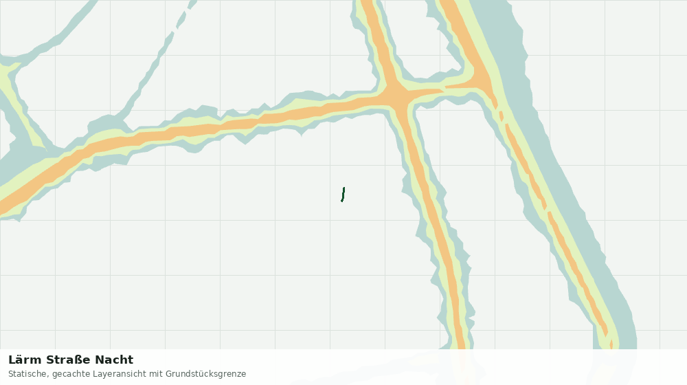 Statische Kartenansicht: Lärm Straße Nacht