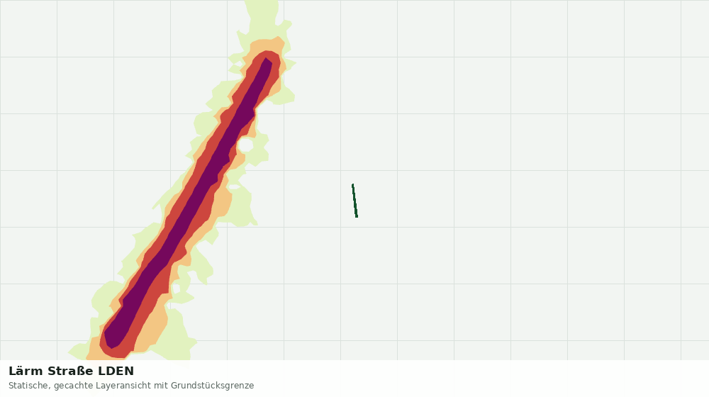 Statische Kartenansicht: Lärm Straße LDEN