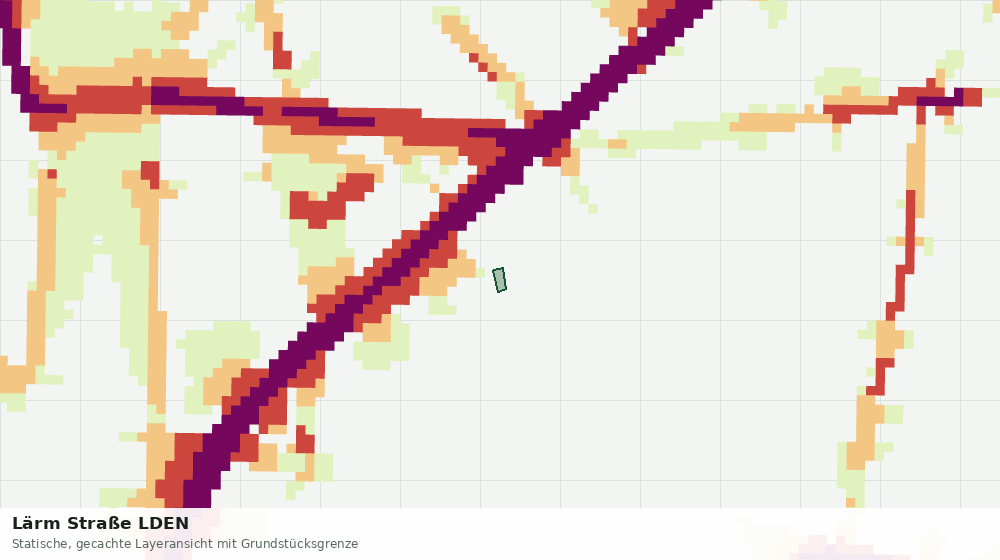 Statische Kartenansicht: Lärm Straße LDEN