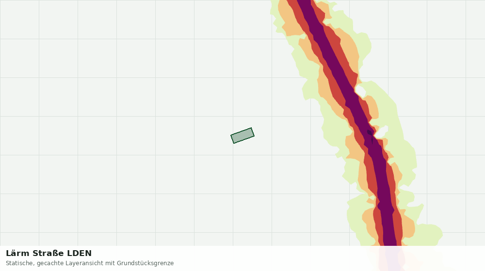 Statische Kartenansicht: Lärm Straße LDEN