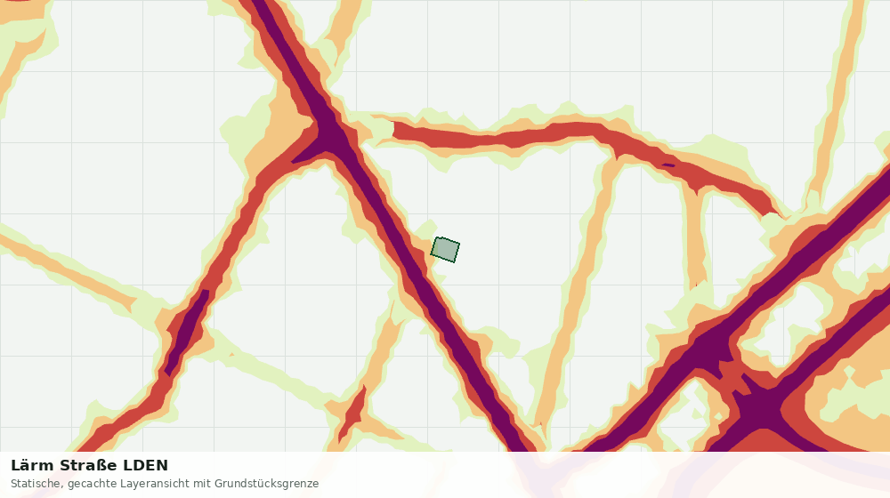 Statische Kartenansicht: Lärm Straße LDEN