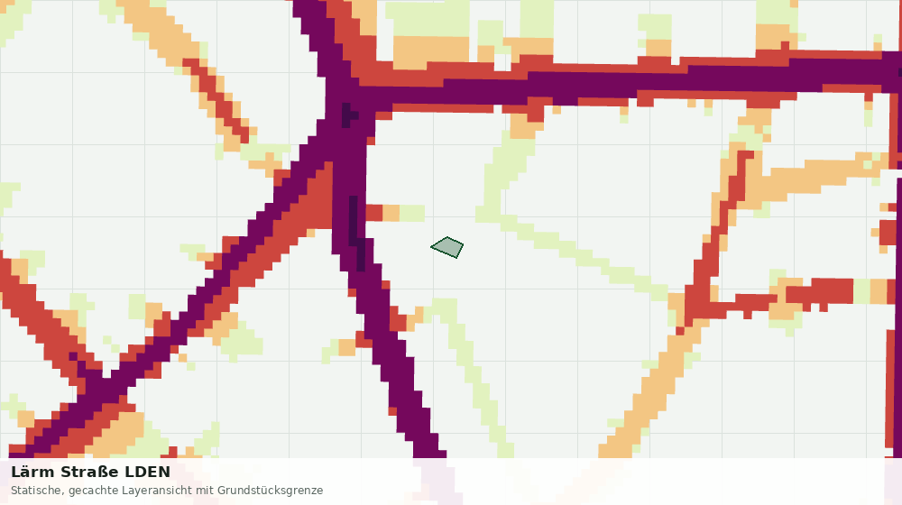 Statische Kartenansicht: Lärm Straße LDEN