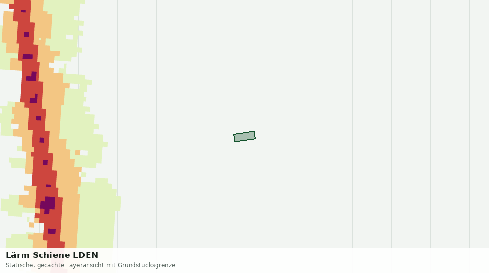 Statische Kartenansicht: Lärm Schiene LDEN