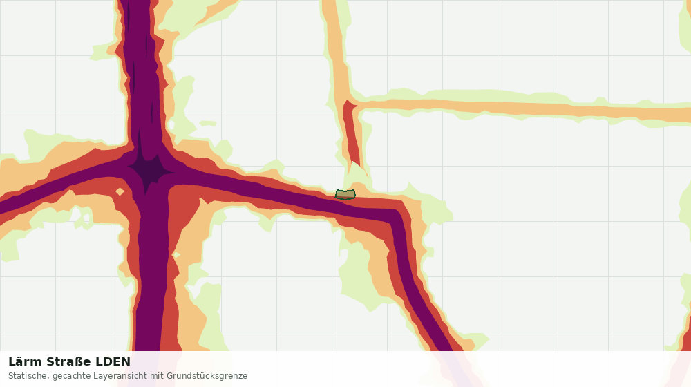 Statische Kartenansicht: Lärm Straße LDEN