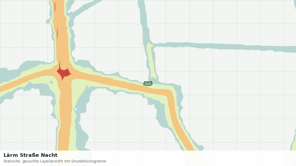 Statische Kartenansicht: Lärm Straße Nacht