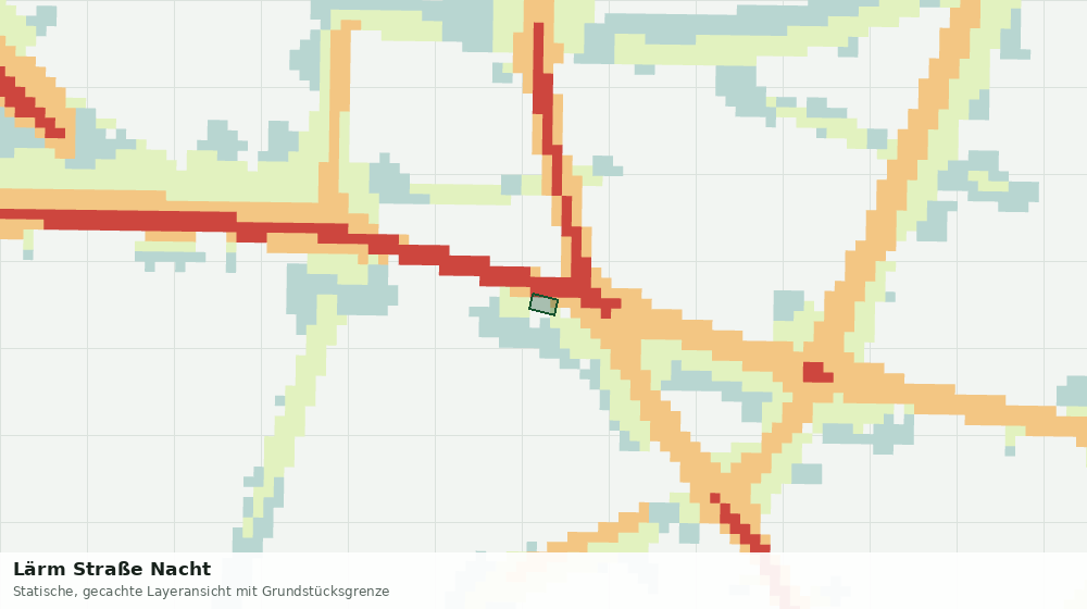 Statische Kartenansicht: Lärm Straße Nacht