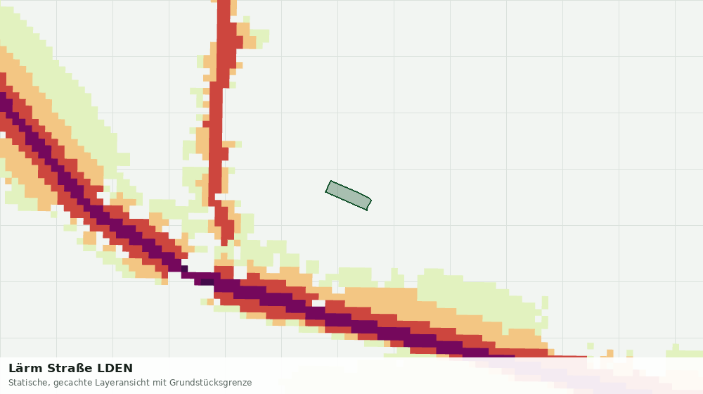 Statische Kartenansicht: Lärm Straße LDEN